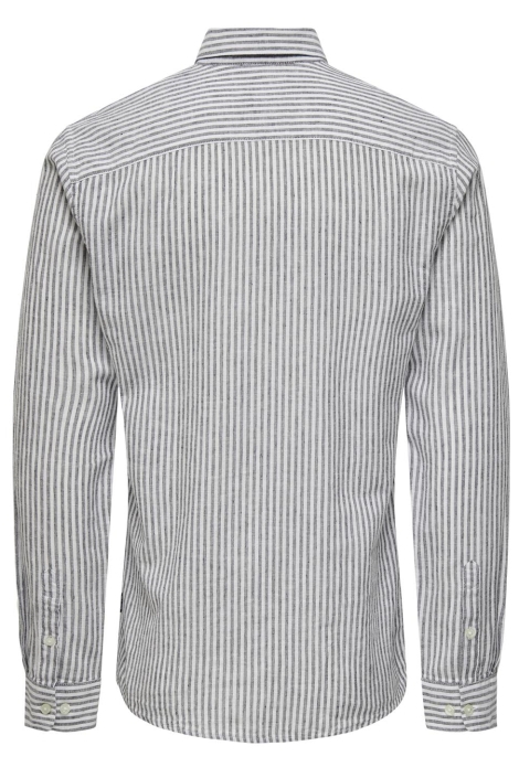Only & Sons onscaiden ls stripe linen shirt 660